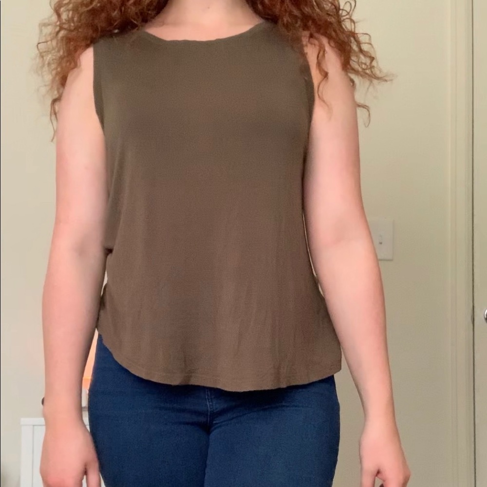 Green tank top